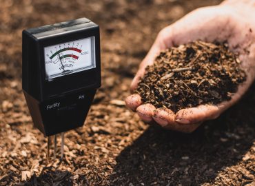 Soil meter that is currently being used in a loam that is suitable for cultivation.
